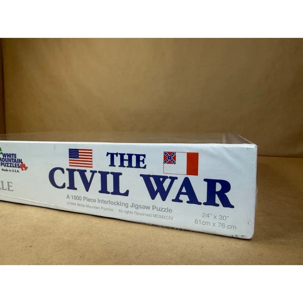 White Mountain Puzzles The Civil War 1000 Piece Jigsaw Puzzle Vintage 1994